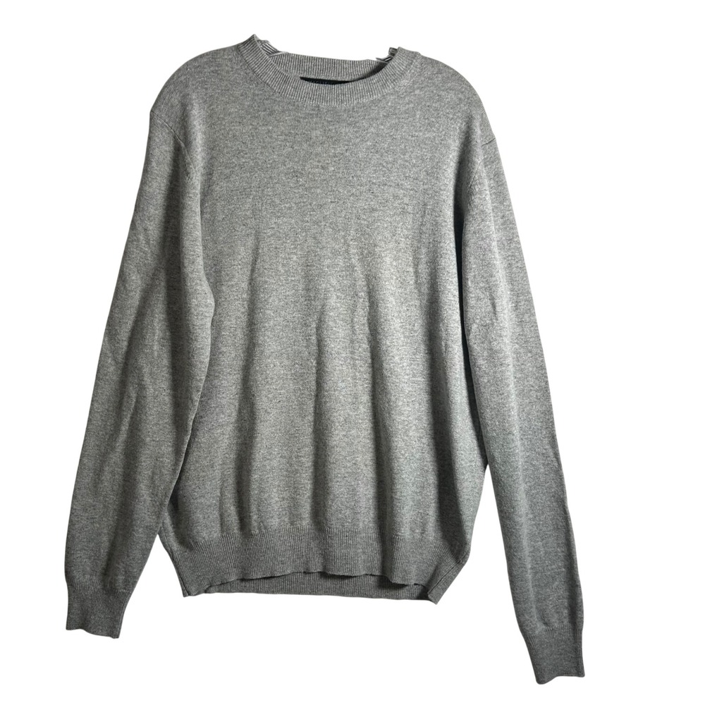 Maglificio Bartolini Italy‎ Mens Large Grey Cashmere Blend Crew Neck Sweater